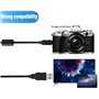 Olympus CB-USB5/CB-USB6 Câble USB pour appareil photo numérique Select Camedia / Creator / Evolt / Mju / Pen / Stylus / Tough /