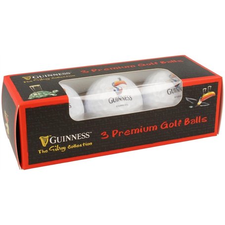 Shamrock Gift Company Lot de 3 balles de golf officielles Guinness Toucan