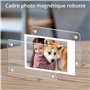 Winter Shore Cadre Photo Magnetique Frigo en Acrylique (Lot de 10) - Magnet Personnalisable Double Face 6 x 9 cm - Cadre Magneti