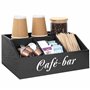 Winter Shore Rangement Cafe en Bois pour Comptoir - Aménagement Coin Cafe & Accessoires pour Bureau Moderne - Organisateur cafe