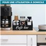 Winter Shore Rangement Cafe en Bois pour Comptoir - Aménagement Coin Cafe & Accessoires pour Bureau Moderne - Organisateur cafe