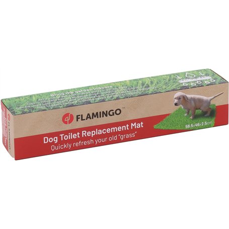 Flamingo Gazon Artificiel DE Rechange pour Toilette pour Animaux PELOU Vert 57