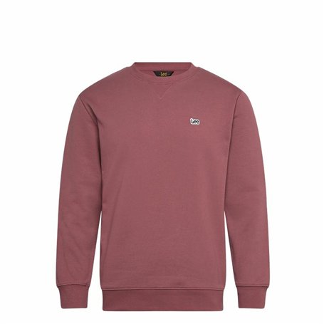 Sweat sans capuche homme Lee Lee Patch Crew Sws Rouge carmin