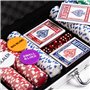 Maverick Mallette de Poker de 300 jetons + 2 Jeux de 54 Cartes + 5 dés - Règles du Texas Hold'em incluses