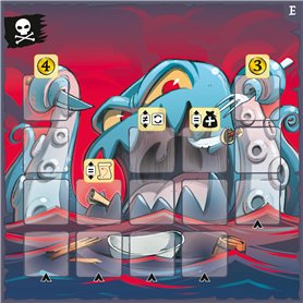 Asmodee - Captain Flip Extension : dans La Gueule du Kraken - Jeu de Société de Plateau pour Enfants dès 8 Ans - Permet Un Mode  Asmodee - Captain Flip Extension : dans La Gueule du Kraken - Jeu de Société de Plateau pour Enfants dès 8 Ans - Permet Un Mode