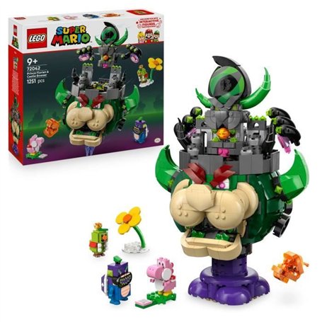 LEGO Super Mario 72042 Prince Florian et Château de Bowser - Jeu enfant des 9 ans