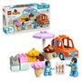 LEGO DUPLO 10458 Visite chez le Marchand de Glace avec Bluey - Jeu de Construction 2 ans