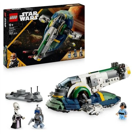 LEGO Star Wars 75433 L'Attaque des Clones Le Vaisseau de Jango Fett - Jouet des 9 ans