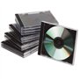 1 Boite de 10 boitiers CD standards noir.