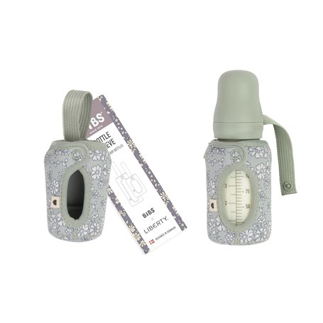 BIBS x LIBERTY Housse de biberon 110ml - Housse protectrice en néoprène pour biberons BIBS - Design imprimé Liberty