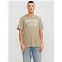 JACK & JONES JJECORP T-shirt pour homme avec imprimé dans un pack avantageux avec col rond, XXXL