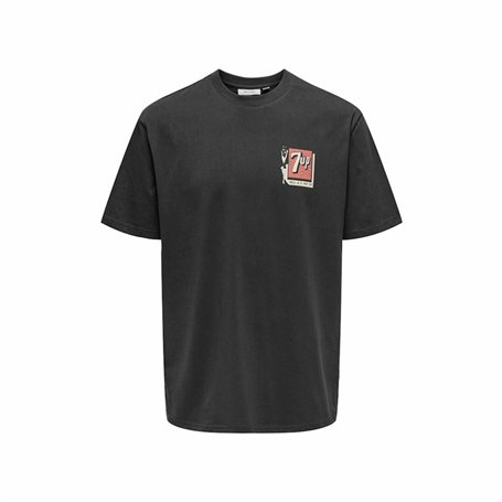 T-shirt à manches courtes homme Only & Sons Ons7Up Rlx Ss Noir