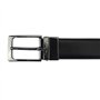 Pierre Cardin Ceinture pour homme 100% cuir naturel Boucle classique Minimaliste Elégant Stylé Couleur Double Noir Taille 125