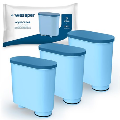 Wessper Lot de 3 filtres à eau compatibles avec les machines à café Philips Saeco Aquaclean CA6903/10