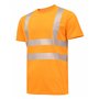 Högert Technik - T-shirt de sécurité JURAL II en polycoton | Orange XL (54) | Gilet de signalisation réfléchissant