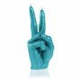 Candellana Hand PEACE Bougie - Figurine de main - Déco cool - Déco gothique - Bougie déco grunge - Déco heavy metal - Décoration