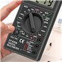 Retoo Multimètre numérique avec Ohmmeter, Ampèremètre, Voltmètre pour tension AC/DC - Courant DC/AC : 0-5 A - Mesure de la tensi