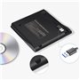 Retoo Lecteur CD Externe USB 3.0 graveur Portable et à Faible Bruit, Lecteur CD DVD RW Drive avec Plug & Play, Slim SuperDrive p