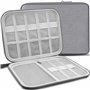 Retoo Sac Câble Multifonctionnel Sac de Voyage Universel Électronique Cable Management Cubes 2 Couche pour Tablette Disque Dur E