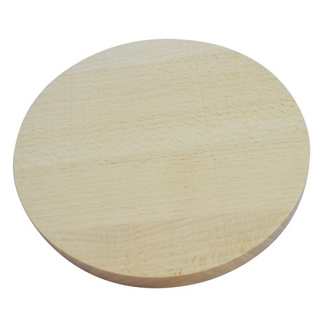 Planche à découper ronde en bois coupe pizza bois double face 15 cm