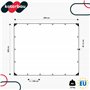 KOTARBAU® Bâche transparente avec œillets - 4 x 5 m - 120 g/m² - Universelle - Avec œillets - Transparent - Imperméable - Pour b