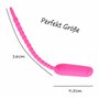 Plug Vibrant Uretre Pénis en Silicium 25.5cm ⌀0.6cm Sex Toy Homme rose Vibrateur plug uretre pénis à Fréquence Unique Tige Uretr