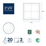 PAW - Serviette Papier 3 Plis (33 x 33 cm) I Lot de 20 I L'Élégance Sous Forme D'Ornements Intemporels Parfaites Pour les Mariag