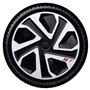 Jeu d'enjoliveurs J-Tec ST 18-inch argent/noir