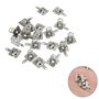 MASUNN Ensemble de plaques à Ressort de 10 Paires en Argent Sterling avec Piles AA