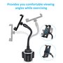 Support Tablette Voiture Porte-gobelet, woleyi Universel Col de Cygne Porte-Gobelet Tablette pour Camion, Tapis de Course, vélo