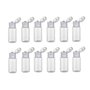 12 pcs 30ml/1 oz vide rechargeables bouteilles en plastique transparent avec couvercle rabattable maquillage pratique flacons de