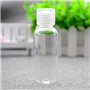 12 pcs 30ml/1 oz vide rechargeables bouteilles en plastique transparent avec couvercle rabattable maquillage pratique flacons de