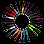 56 Pièces Tirettes Extension Cordon Zip Puller Tag avec Préhenseurs pour Sac a Dos Vêtements Sportswear TPU N