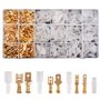 Kinstecks 600PCS 2.8mm 4.8mm 6.3mm Fil Connecteur Spade Mâle et Femelle Rapide Fil Splice Bornier à sertir avec Kit de manchon