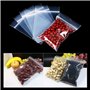 Sachets Plastiques Zip Sacs en Plastiques Transparents Refermables 400 Pièces Pochon Plastique Reutilisable (5 Tailles)