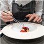 Lot de 5 cuillères de cuisine en acier inoxydable avec bec effilé et pince à épiler de précision pour les assiettes de cuisson,