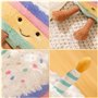 LDDYKZY Gâteau d'anniversaire en peluche, Arc-en-ciel gâteau en peluche jouet, drôle gâteau poupée mignonne câlin cadeau d'anniv