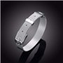 Intenst Femme Argent Bijoux De Mode, La Boucle De Ceinture De Bracelet Jonc pour Femme L'amie Réglable en