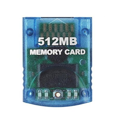 WICAREYO Carte mémoire Clear Blue 512M pour Wii NGC Gamecube