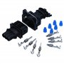 Kalitec KALI-1303 JPT Kit 3 broches 0,5-1,0 mm² Noir | Connecteurs plats de voiture, boîtier de prise et contacts | Protection I