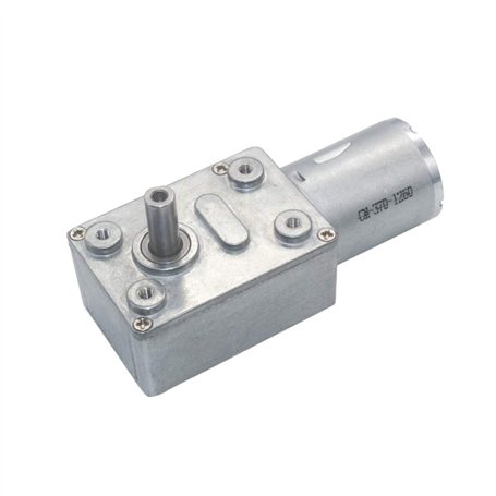 JZK Moteur électrique de réduction de moteur à engrenage à vis sans fin turbo à couple élevé réversible DC 12 V avec encodeur au