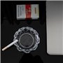 Lot de 2 cendriers en verre pour cigarettes - Cendrier décoratif - Moderne - Pour la maison, le bureau, les bars, les restaurant