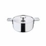 MasterPRO Alessi Bones - Casserole de 20 cm - Fabriquée en Acier Inoxydable - Finition Intérieure et Extérieure Mate - Corps Dro