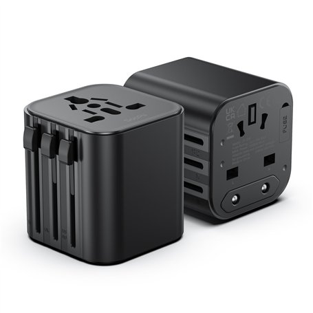 SooPii Adaptateur de Voyage Universel 2-Pack Prise Secteur Internationale (Type A/C/G/I). Petit Adaptateur de Prise Internationa