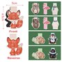 6PCS Marque-pages Magnétiques Signets Animaux Marque-page pour Bricolage Décoratif Papeterie Artisanat École Cadeau