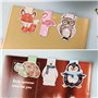 6PCS Marque-pages Magnétiques Signets Animaux Marque-page pour Bricolage Décoratif Papeterie Artisanat École Cadeau