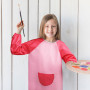 BETESSIN Tablier Peinture Enfant Blouse Manches Longues Imperméable avec Poche pour l'École Activités Peinture Cuisine Nourrissa