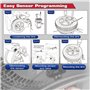Capteur Autel TPMS MX-Sensor, Capteur Remplacement Pneu à Double Fréquence pour Toutes Voitures, Identique au Capteur OE, Capteu
