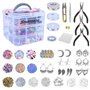 STARTOGOO Kit de fabrication de bijoux 1500 Pièces rangement accessoire