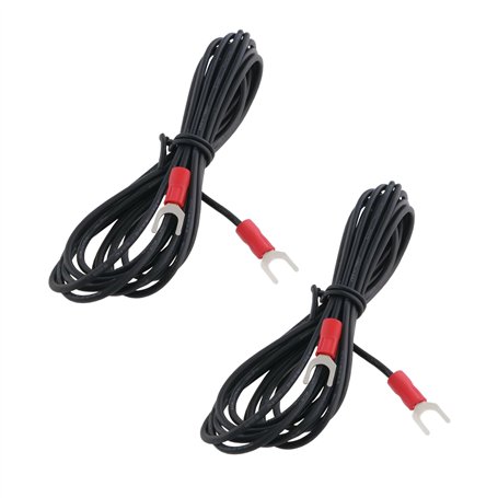 Be In Your Mind Lot de 2 fils de terre pour platine phonographe – Fil de terre HiFi de 2 m avec câble 18 AWG et connecteurs de t